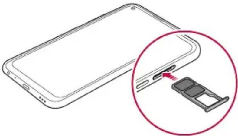 LG LM-Q630EAW - Installing the SIM card - 5