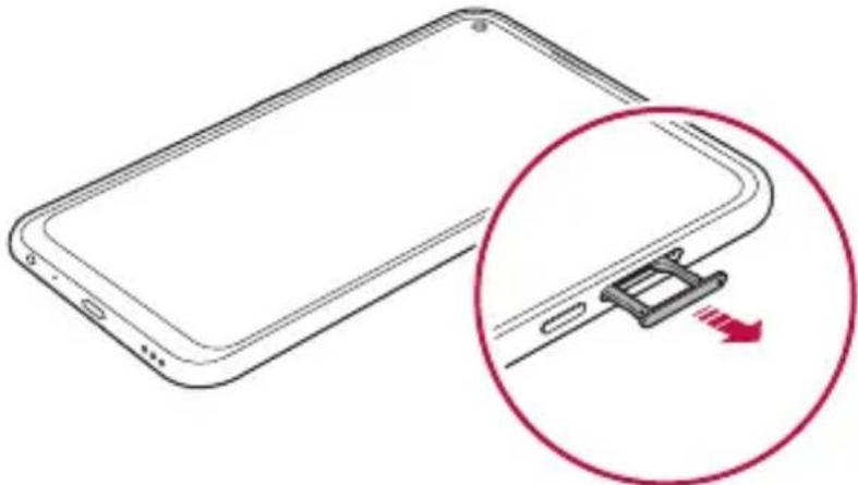 LG LM-Q630EAW - Installing the SIM card - 3