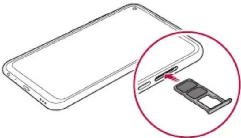LG LM-Q630EAW - De simkaart installeren - 5