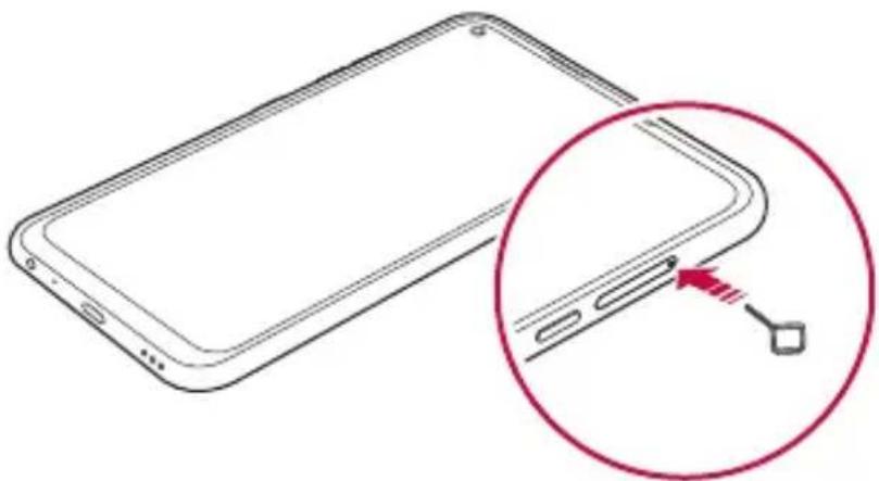 LG LM-Q630EAW - Installing the SIM card - 2