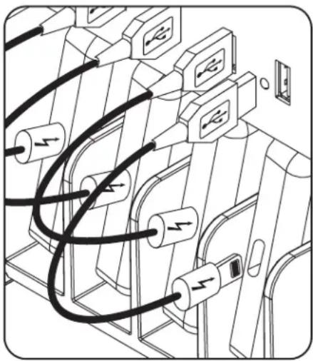 Tripp Lite CSCXS16USB - Conexión de Dispositivos al Cargador/Hub USB - 1