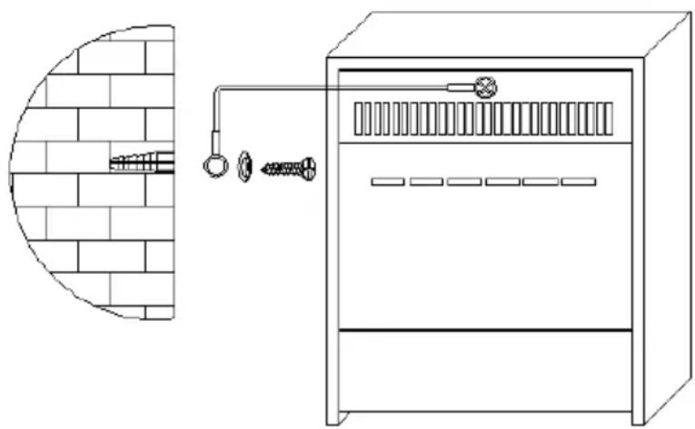 Sonnenkönig Hylde - Cavo di sicurezza per ancoraggio a parete: - 1