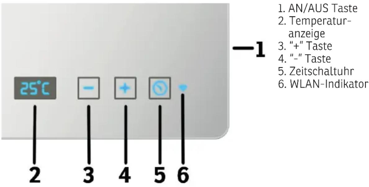 Sonnenkönig Elegance Spiegel 600 - Bedienpanel und Display - 1