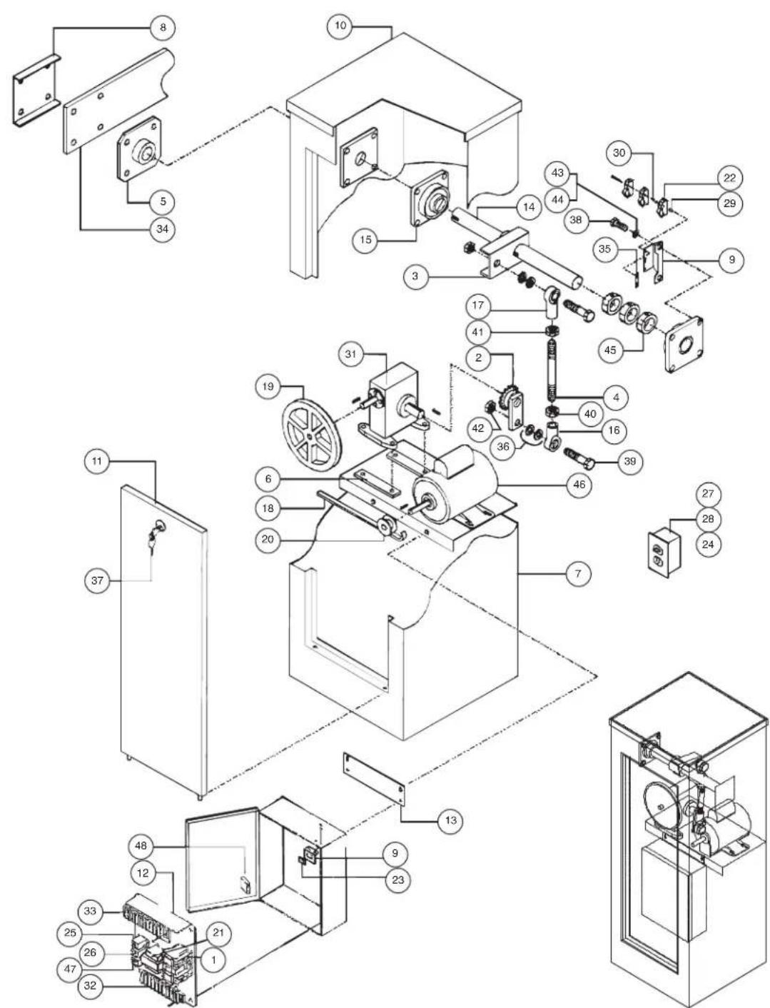 LiftMaster SL580 - SCHÉMA DE CÂBLAGE - 1
