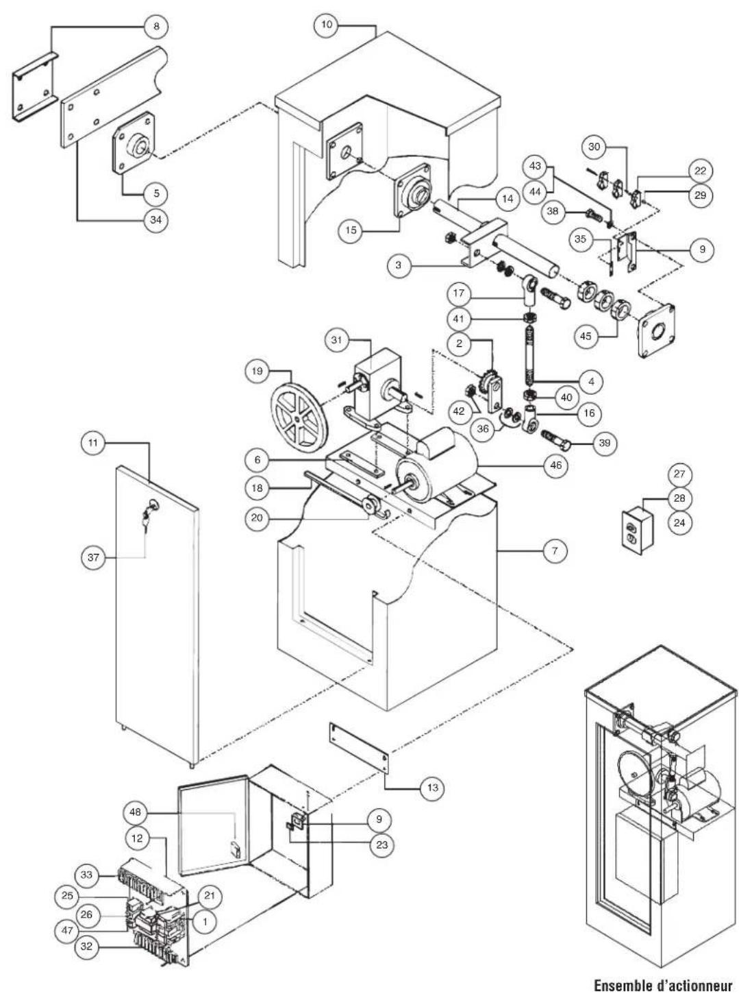 LiftMaster SL590 - SCHÉMA DE CÂBLAGE - 1