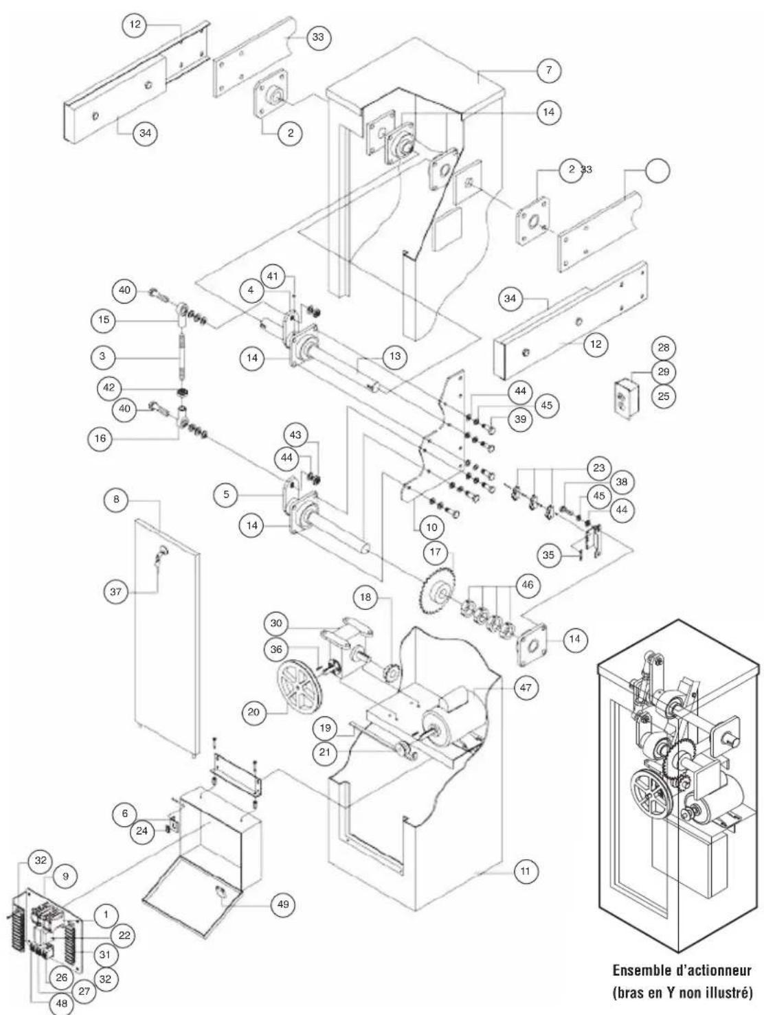 LiftMaster SL585 - PIÈCES VARIABLES - 1