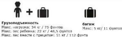 Hamax Outback One - Сохраните эту инструкцию в надежном месте для последующего использования. ХАРАКТЕРИСТИКИ - 6