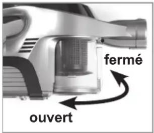Cleanmaxx 00414 - Mise en place / retrait du bac à poussière - 1