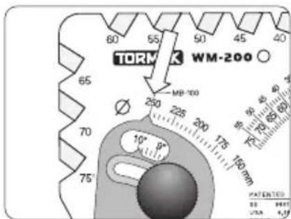 Tormek KJ-45 - Einstellung eines neuen Schneidenwinkels und Messen eines Winkels - 1