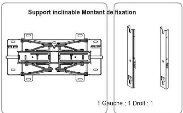 SAMSUNG WMN4277SK - Guide d'installation du support mural inclinable et rotatif WMN4277SK - 3