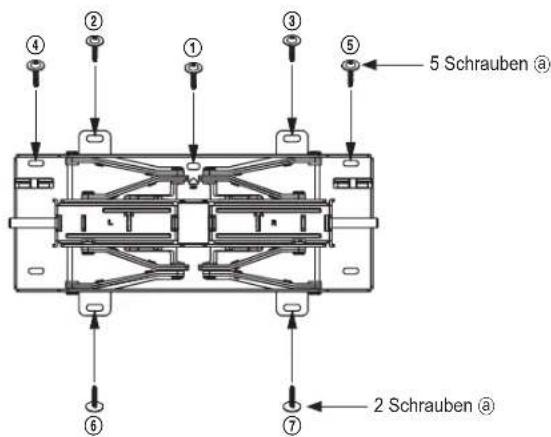 SAMSUNG WMN4277SK - Zusammenbau der Wandhalterung - 1