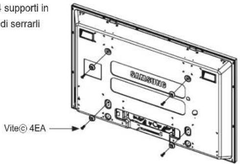 SAMSUNG WMN4277SK - Istruzioni per il fissaggio di tasselli e viti ^a - 4