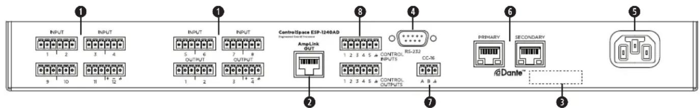 BOSE ControlSpace ESP-880A - ESP-1240AD - 2