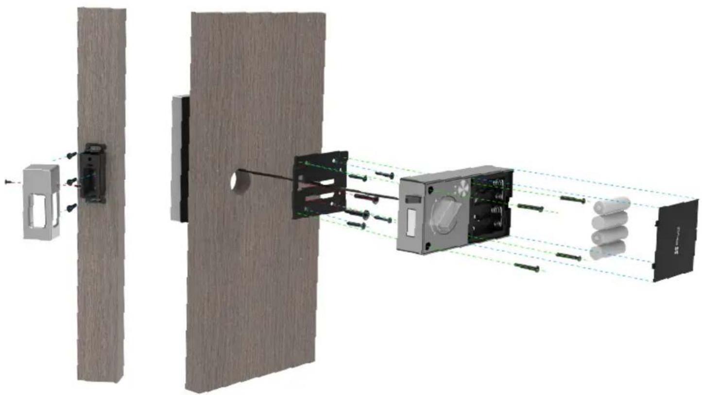 EZVIZ DL03 Pro - Diagramme d'installation - 1