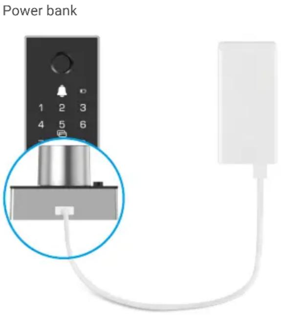 EZVIZ DL03 Pro - Deverrouillage d'urgence - 1