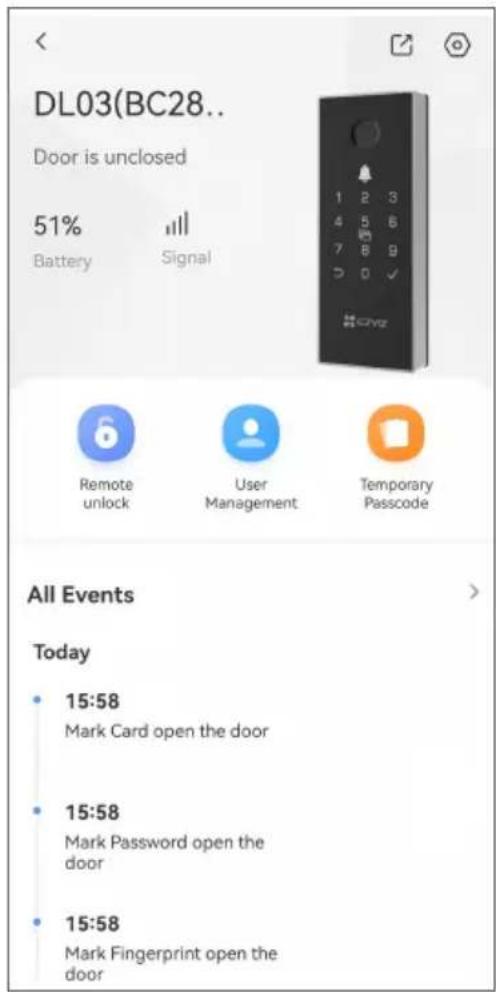 EZVIZ DL03 Pro - Page d'accueil - 1