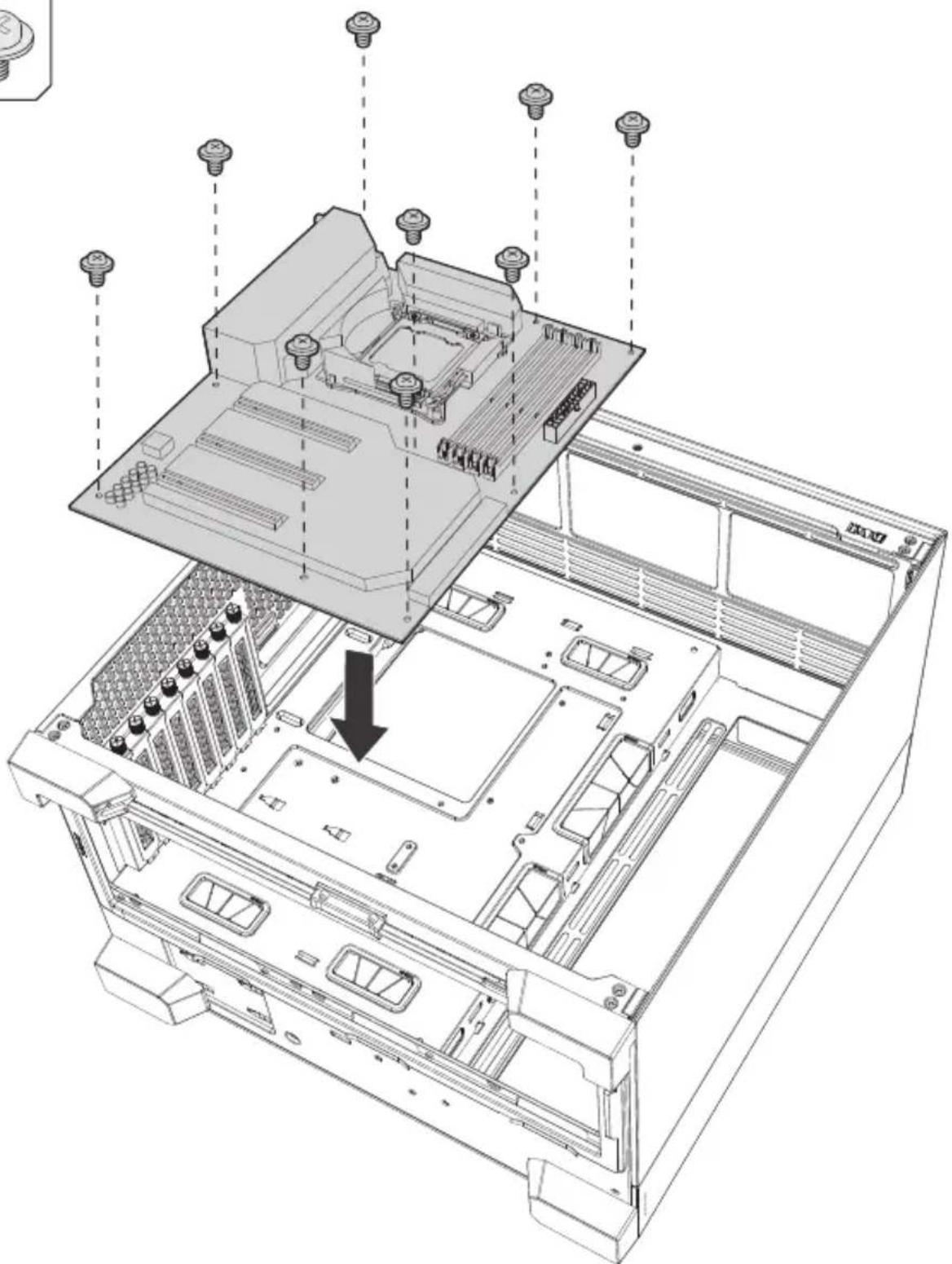 ANTEC C8 ARGB - MOTHERBOARD INSTALLATION - 2