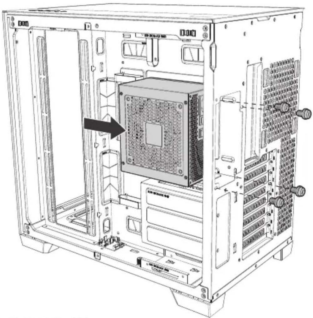 ANTEC C8 ARGB - POWER SUPPLY INSTALLATION - 2