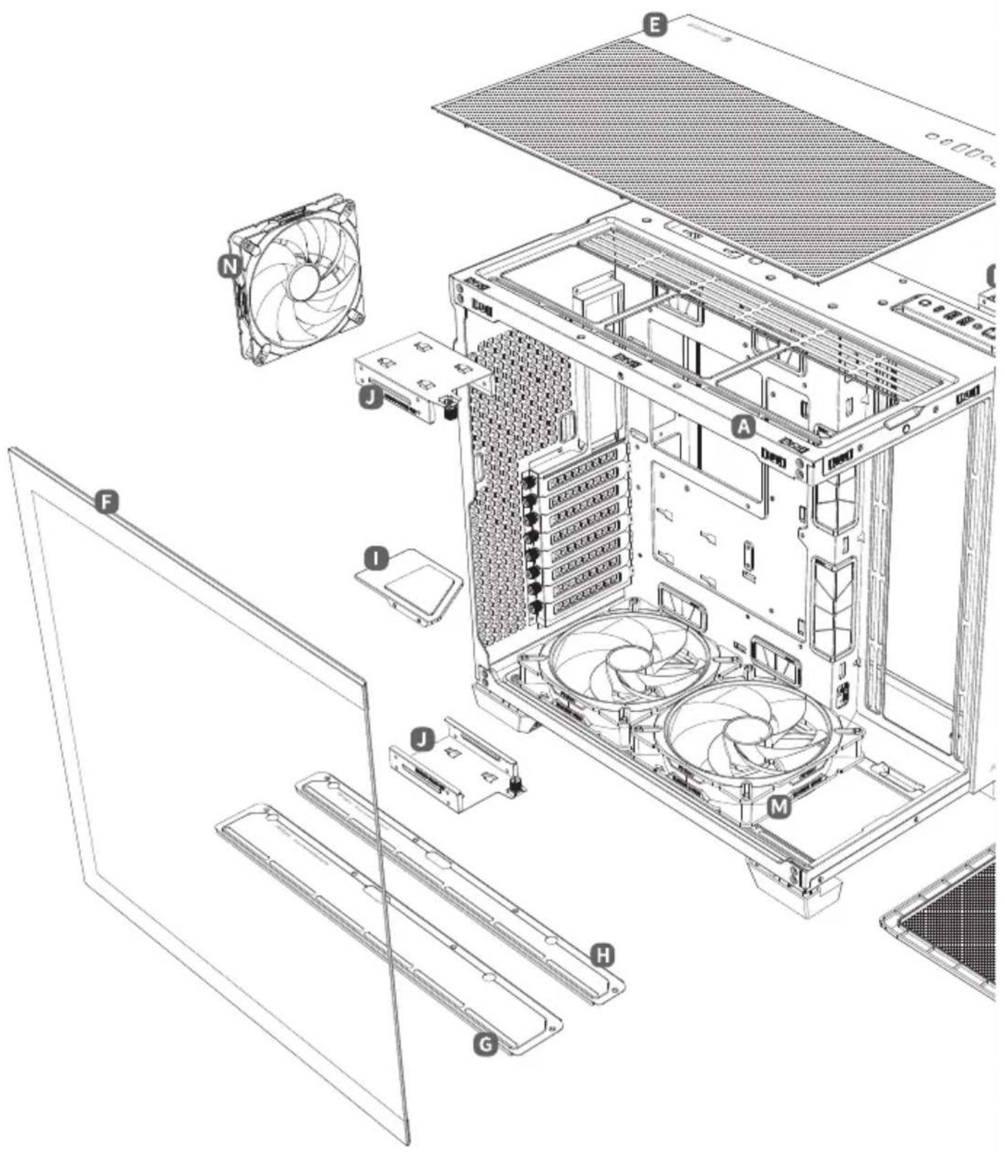 ANTEC C8 ARGB - PARTS - 1