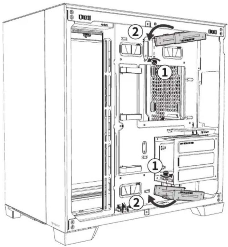 ANTEC C8 ARGB - [B] INSTALLING A 2.5" SOLID STATE DRIVE - 1