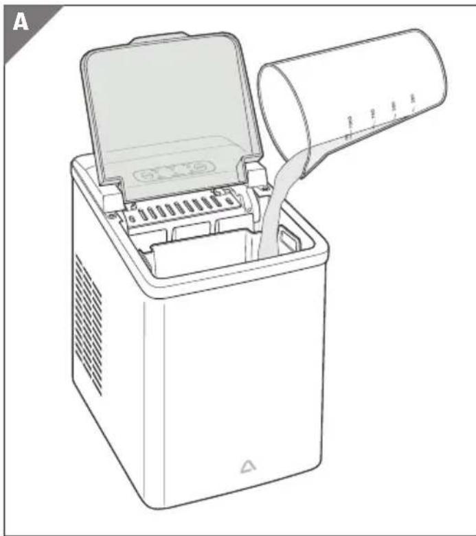 Ambiano GT-EWM-04 - a) Inserire l'acqua - 2