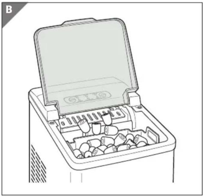 Ambiano GT-EWM-04 - c) Prelevare icubetti di ghiaccio - 1
