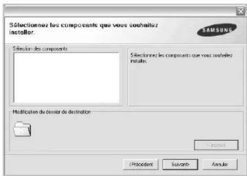 SAMSUNG CLP-607 - Sélectionnez les composants à installer, puis cliquez sur Suivant. - 1