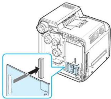 SAMSUNG CLP-607 - Installation d'une carte d'interface réseau - 6