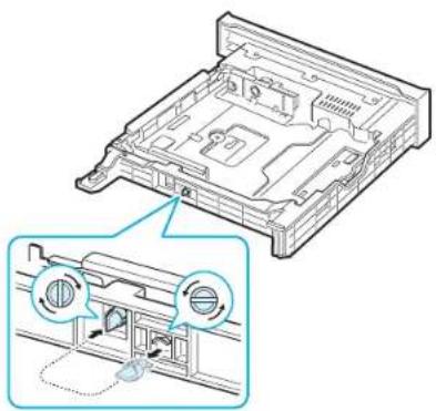SAMSUNG CLP-607 - Modification du format de papier dans le bac - 6