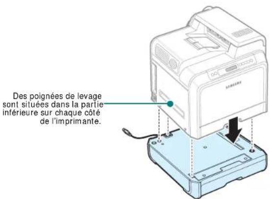 SAMSUNG CLP-607 - Installation d'un bac optionnel - 3