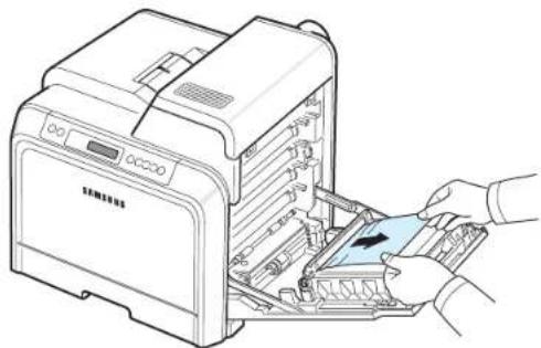 SAMSUNG CLP-607 - Au niveau du bac papier polyvalent - 2