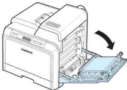 SAMSUNG CLP-607 - Au niveau du plateau de sortie - 2