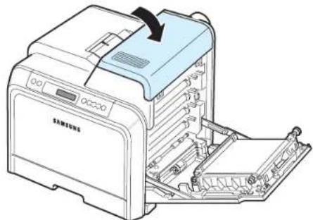 SAMSUNG CLP-607 - Au niveau du plateau de sortie - 7