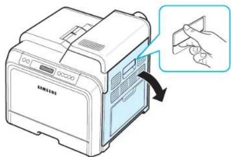 SAMSUNG CLP-607 - Au niveau du bac papier polyvalent - 1