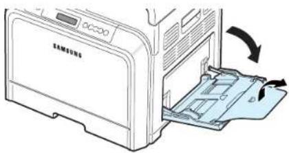 SAMSUNG CLP-607 - Utilisation du bac papier polyvalent - 2
