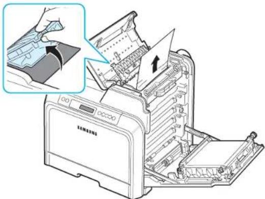 SAMSUNG CLP-607 - Au niveau du plateau de sortie - 5