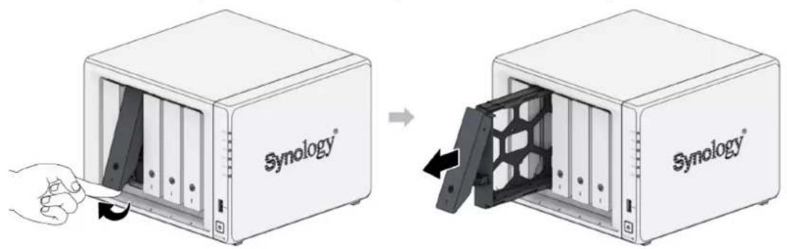 SYNOLOGY DS1522+ - Installation des disques - 1