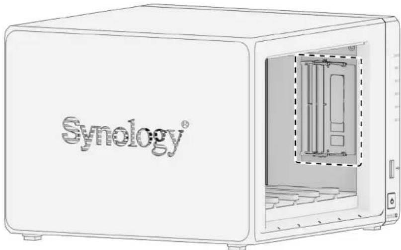 SYNOLOGY DS1522+ - Pour retirer le module de mémoire - 1