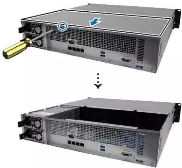 SYNOLOGY RS2421RP+ - Pour installer le module de mémoire - 1