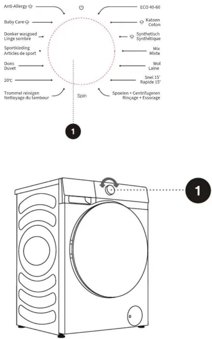 Frilec KOBLENZ8414WA-010 - ÉTAPE 3 : CHOIX DU PROGRAMME DE LAVAGE - 1