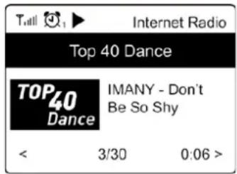 Soundmaster IR1500 - Wiedergabe des Internet-Radio starten - 1
