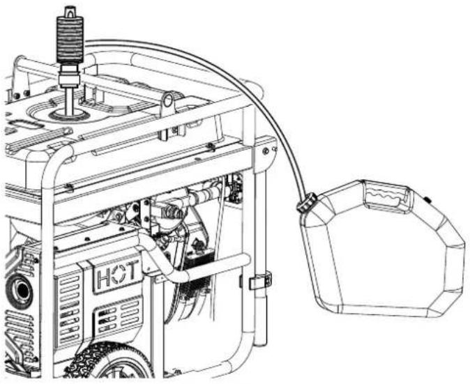 WESTINGHOUSE WGen14500TFc - To drain the float bowl: - 2