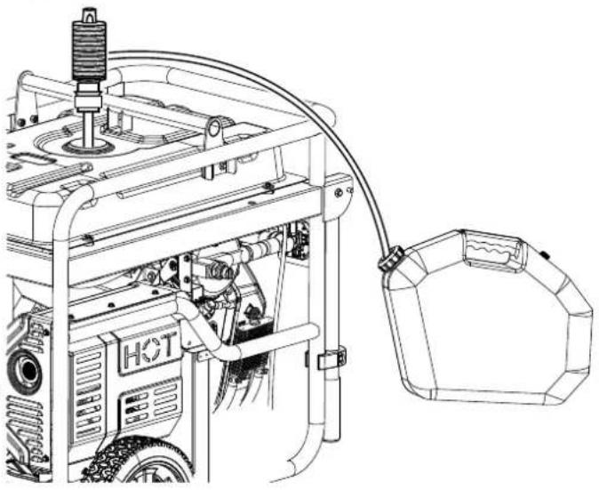 WESTINGHOUSE WGen14500TFc - Pour vidanger le bol à flotteur : - 2