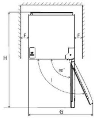 Frilec BREMEN252-NF-040CB - Space Requirement - 2