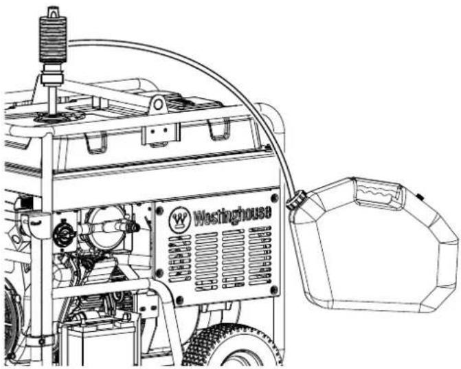 WESTINGHOUSE WGen20000TFc - REEMPLAZANDO EL FILTRO DE COMBUSTIBLE - 1