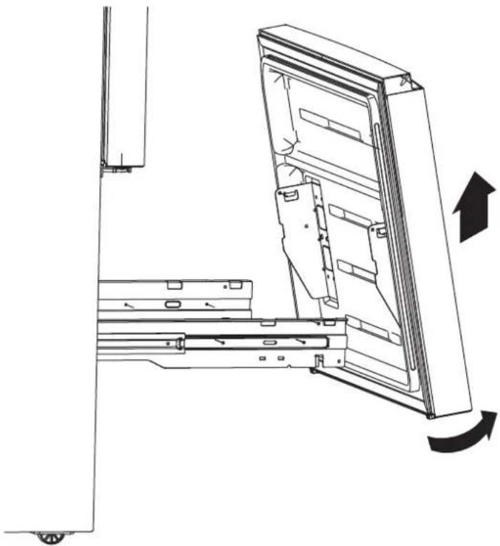 INSIGNIA NS-RFD21CISS0 - Retrait des portes du réfrigérateur (optionnel) - 11