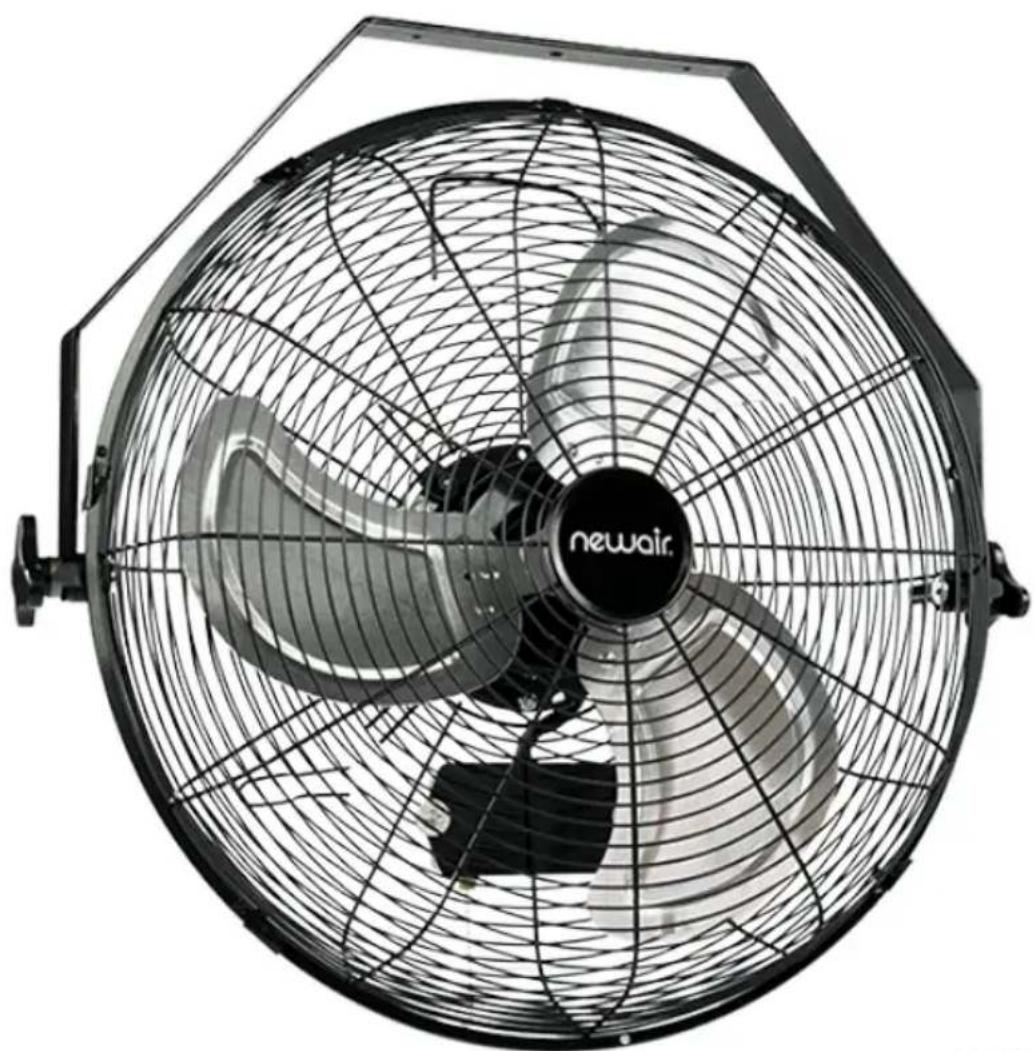 NewAir WindPro18W - Ventilateur mural portatif haute vitesse - 1
