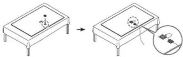 SAMSUNG GQ48S90D - Using the One Connect cable holder - 1