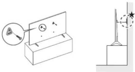 SAMSUNG GQ50QN94D - Voorkomen dat de televisie omvalt - 1