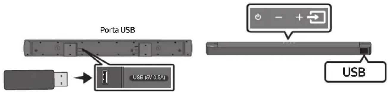 SAMSUNG HW-B760D - COLLEGAMENTO DI UN DISPOSITIVO DI MEMORIA USB - 1